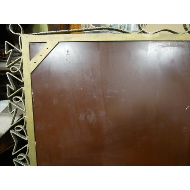Italian Modernist Metal Mirror by Pier Luigi Colli, 1940s For Sale - Image 10 of 18