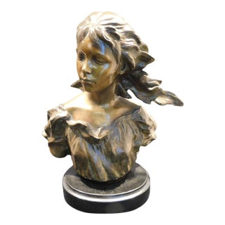 Frederick Hart the Muse Suite "Poetry" Bronze Sculpture With Granite Base For Sale