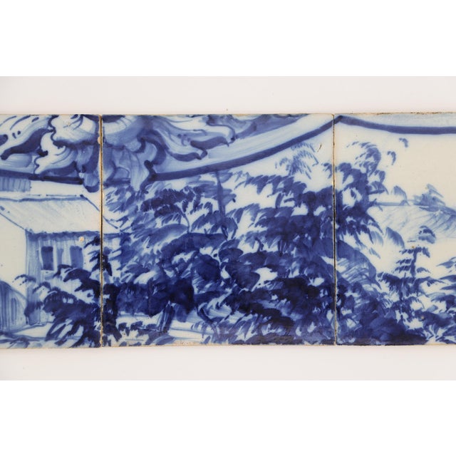 Baroque 19th Century Set of Three Tiles Depicting a House, Portuguese For Sale - Image 3 of 5