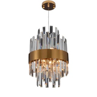 Collection Minerva Chandelier in Metal and Crystal by Jago For Sale