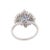 Not Yet Made - Made To Order Heart Cut Sapphire Ring in 18k Solid White Gold With Diamonds Size 7 For Sale - Image 5 of 6