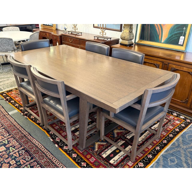 Design Plus Gallery presents the Set of Six Dining Chairs + an InToto Dining Table by Antonio Citterio for Maxalto + B&B...