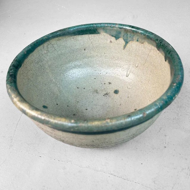 Wabi-Sabi Aesthetic Organic Ceramic Bowl, Japan, 1930s For Sale - Image 6 of 14