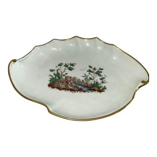 Mid-Century Richard Ginori "Pittoria" Hand-Painted Italian Porcelain Oval Dish For Sale