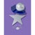 Galactica wall star decorative object in powder-coated aluminum by altreforme dimensions: d 4,2 x w 40 x h 40 cm....