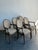 Vintage Boho Faux Bois Leopard Dining Chairs - Set of 5 For Sale - Image 4 of 12