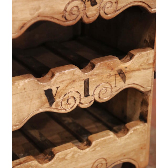 Vintage French Louis XV Style Twelve-Bottle Wine Cabinet "Cave À Vin" For Sale In Dallas - Image 6 of 9