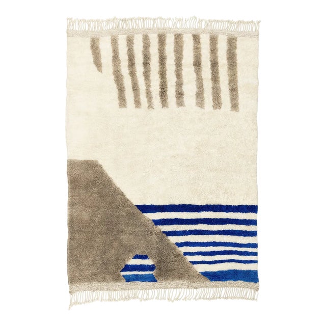 Hand-Knotted Wool Premium Rug by Azele Studio For Sale