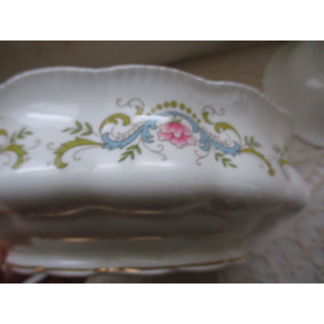 White Vintage Royal Standard England Fine Bone China " Mandarin" Salad Bowl Set of 5 For Sale - Image 8 of 10