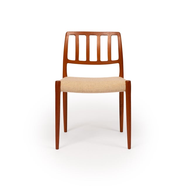 J. L. Møller Vintage Danish Mid-Century Niels Otto Møller No. 83 Teak Dining Chairs (Set of 6) For Sale - Image 4 of 8