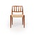 J. L. Møller Vintage Danish Mid-Century Niels Otto Møller No. 83 Teak Dining Chairs (Set of 6) For Sale - Image 4 of 8