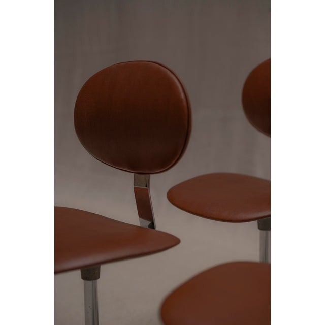 1970s Dining Chair Set attributed to Beaufort, Belgium 1969, Set of 6 For Sale - Image 5 of 18