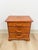 Brown Vintage Mini Dresser Tiger Engraved Top Three Drawer Transitional Primitive For Sale - Image 8 of 14