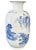 Blue Large Chinoiserie Blue and White Vase 24.75" H For Sale - Image 8 of 10