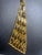 Alice Caviness Modernist statement necklace features a bold 4-inch asymmetrical "sail" pendant crafted in a high-end, cast...