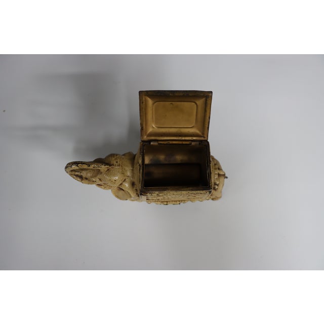 Antique Cast Iron Elephant Cigarette Dispenser For Sale - Image 11 of 14