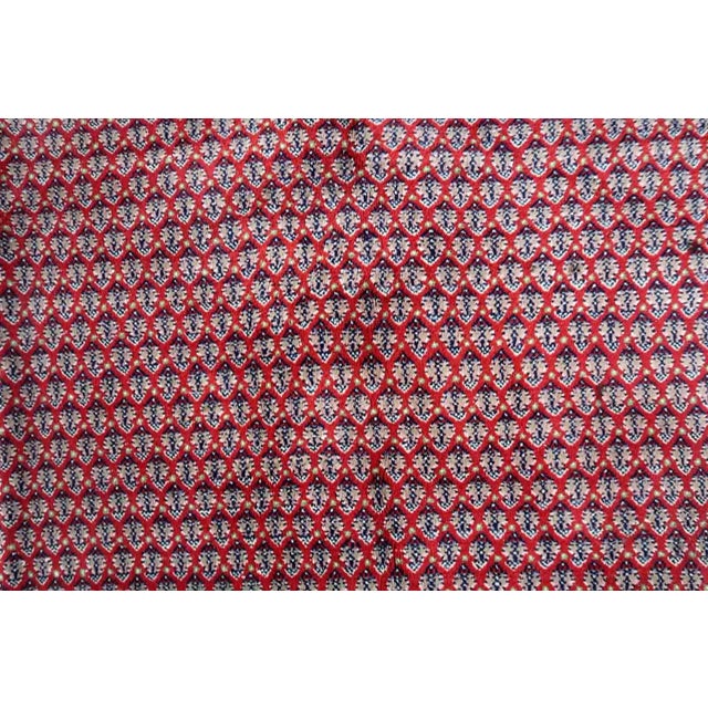 1970s Handmade Vintage Indian Seraband Rug 6.6' X 8.2' For Sale - Image 9 of 13