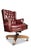 Wood 20th Century Button Back Chesterfield Revolving Desk Chair with Polished Burgundy Red Leather Upholstery with Tilt Action, 1970s For Sale - Image 7 of 7