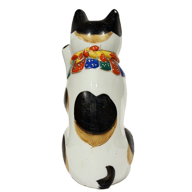 Mid 20th Century Beckoning Cat Figurine For Sale - Image 5 of 15