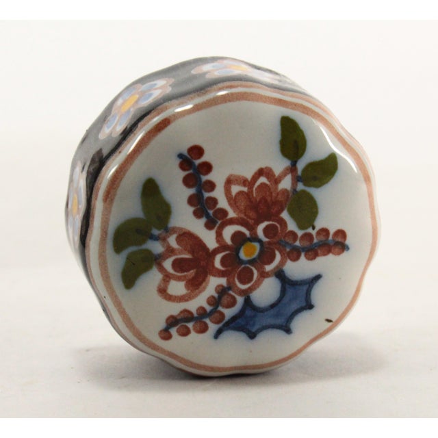 Makkum Tichelaar Dutch Faience Chinoiserie Tea Caddy, Marked For Sale - Image 16 of 18