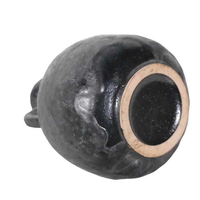 Mid 20th Century Hand Thrown Mid Century Studio Jug Form Pot in Warty Textured Glaze For Sale - Image 5 of 7