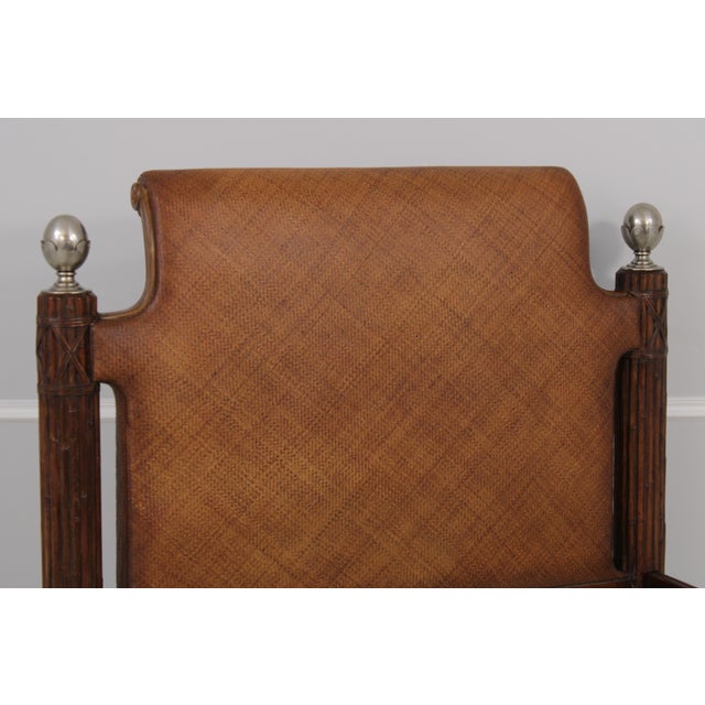 Thomasville Thomasville Ernest Hemmingway Kilimanjaro Queen Size Bamboo Bed For Sale - Image 4 of 18