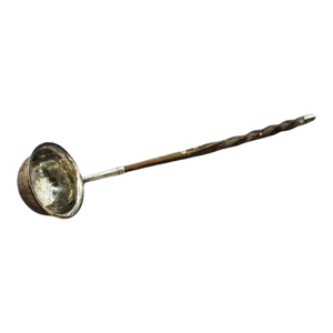 Small Toddy Ladle With Sterling and Twisted Baleen Handle