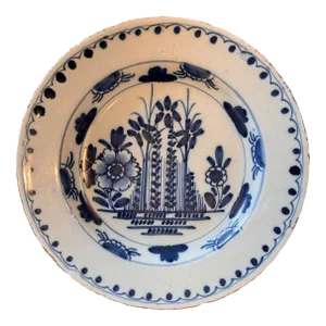 Early 19th Century Blue and White Delft Plate