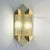 Wall Lamp in Gold with Crystal Cylinders from Honsel, 1980s For Sale - Image 10 of 10
