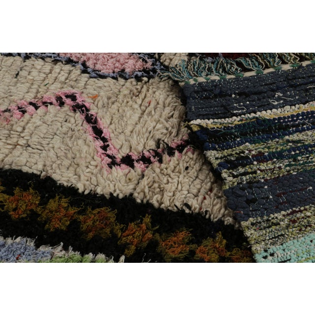 Textile Vintage Moroccan Rug With Polychromatic Geometric Patterns, From Rug & Kilim For Sale - Image 7 of 7