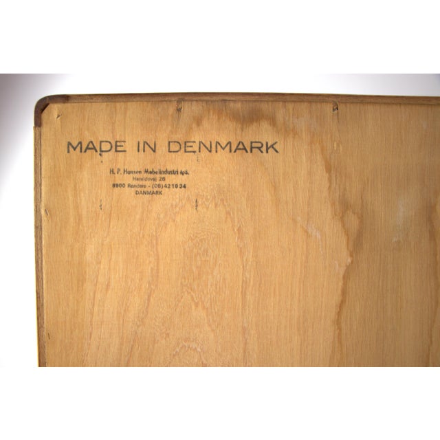 h.p. Hansen Teak Credenza With Hutch For Sale - Image 11 of 16