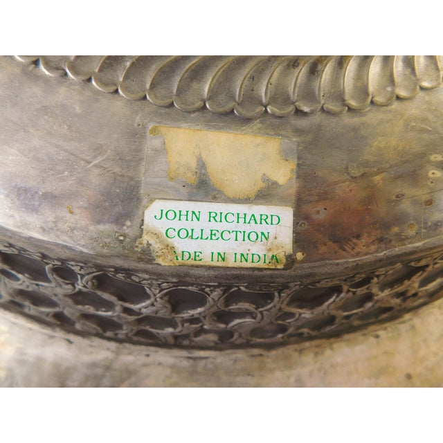 Gold Large Round John Richards Brutalist Metal Tray or Wall Charger For Sale - Image 8 of 9