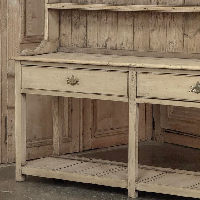 18th Century English Country Stripped Pine Dresser For Sale - Image 10 of 18