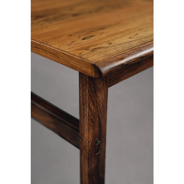 Brown Mid-Century Danish Modern Capella Coffee Table in Santos Rosewood by Illum Wikkelø for Niels Eilersen, 1960s For Sale - Image 8 of 16