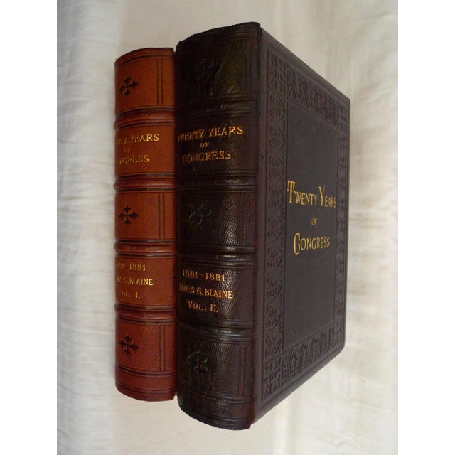Mid 19th Century Illustrated Volume Set, Signed Presentation Copy of James Blaine's Twenty Years of Congress - 2 Books For Sale - Image 13 of 13