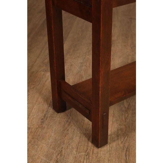 Stickley Mission Collection Oak Console Table Server For Sale - Image 12 of 18