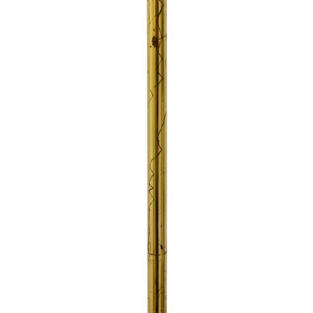 Vintage Laurel Lamp Company Tall Brass Adjustable Floor Lamp For Sale In Detroit - Image 6 of 7