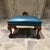 1960s Chippendale or Georgian Style Vintage Leather Footstool Antique For Sale - Image 5 of 12