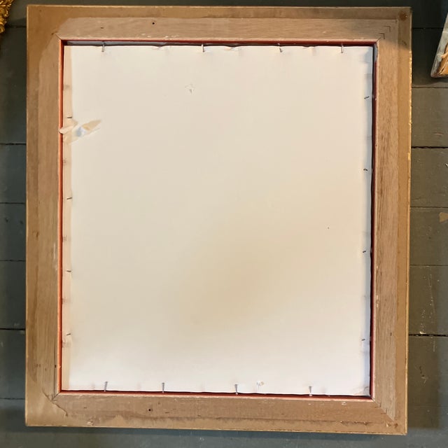 Figurative 1970’s Original Charcoal/Pastel Female Nude Drawing Gilt Wood Frame For Sale - Image 3 of 3