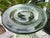 Glass Antique Sea Green Ribbed Footed Vase by James Powell for Whitefriars, 1880s For Sale - Image 7 of 12