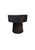 Sculptural Burnt Suar Wood Side Table in Espresso Finish For Sale - Image 4 of 5