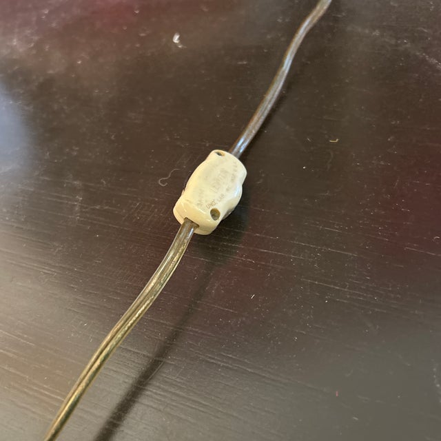 Mid Century Modern Green 1960s Ceramic Table Lamp For Sale - Image 9 of 11