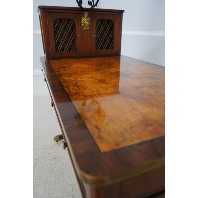 Vintage Regency Style Writing Table Desk For Sale - Image 9 of 18