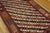1880s Multicolor Stripe Geometric Antique Caucasian Rug 3'9" X 8'3" Handknotted Wool Carpet For Sale - Image 4 of 5