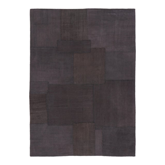 Vintage Anatolian Patchwork Rug, in Brown, Mauve and Charcoal Tones - Rug & Kilim For Sale