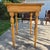 Wood Antique Primitive Mustard Painted Tall Wood Side Table Foyer Table Desk For Sale - Image 7 of 9