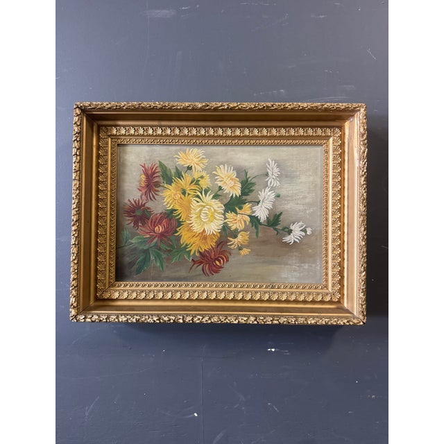 Early 20th Century Oil Painting Signed by J T Seward Floral Still Life Dated 1911 For Sale - Image 4 of 8