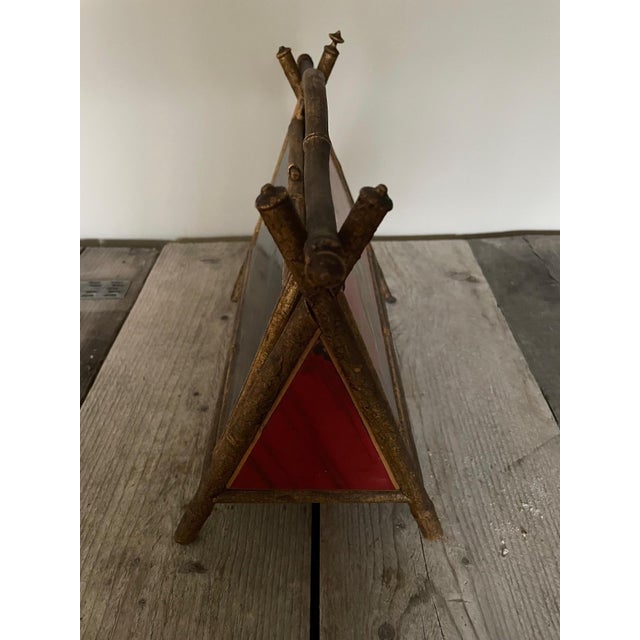 Small Lacquered Sewing Box, 1890s For Sale - Image 5 of 9