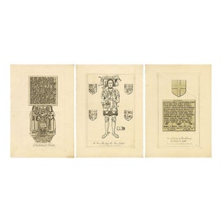 John Sell Cotman, Norfolk Church Architecture, Etchings, 1816, Set of 3 For Sale