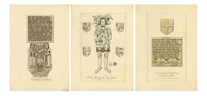 John Sell Cotman, Norfolk Church Architecture, Etchings, 1816, Set of 3